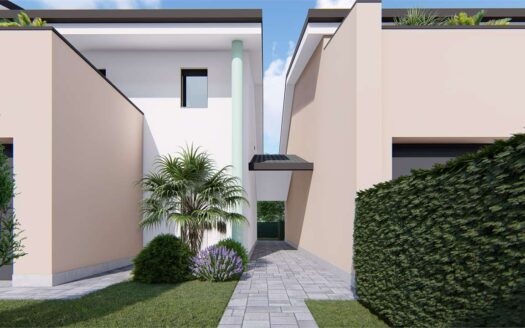 CARPI "MORBIDINA" VILLA DI TESTA CON PORTICO CL A4