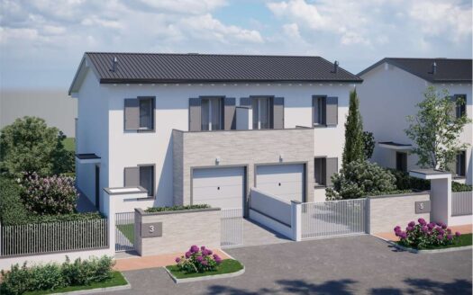 CARPI "MORBIDINA"  VILLA  SCHIERA BIFAMIGLIARE