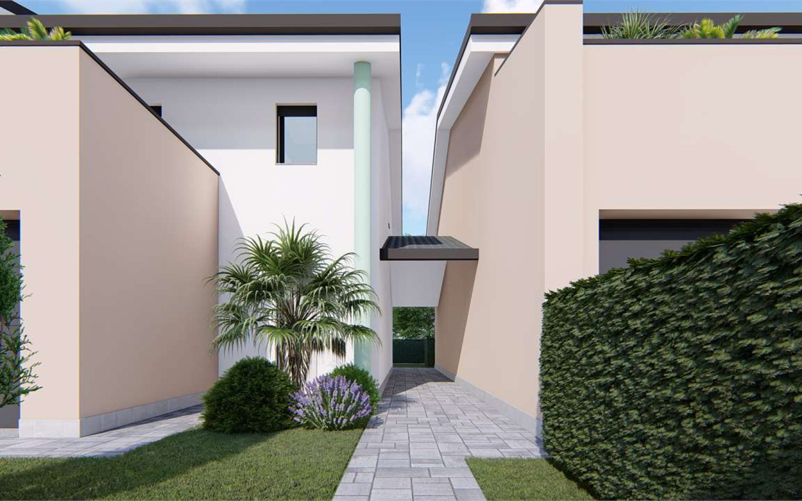 CARPI "MORBIDINA" VILLA DI TESTA CON PORTICO CL A4